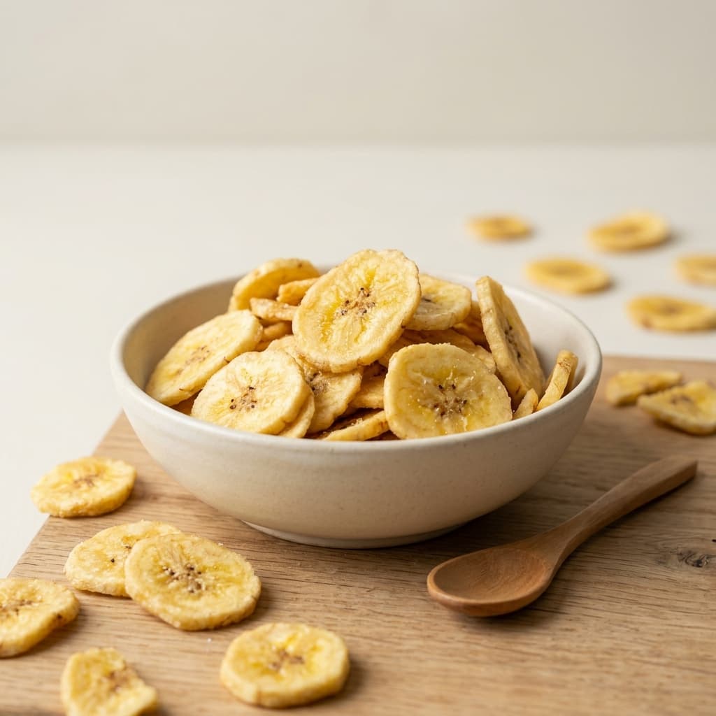 Vacuum Cooked Banana Crisps